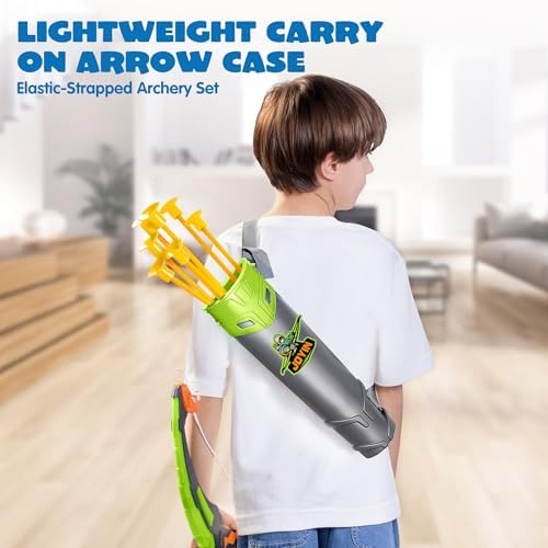 JOYIN Kids Bow and Arrow Set with LED Flash Lights, Outdoor Archery Set Toy Gift for Boys and Girls Ages 6-12 with Suction Cup Arrows, Target & Arrow Case, Great Birthday Gift for Kids/Children - Image 5