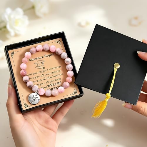 Parma77 2026 Graduation Gifts for Her, High School College Graduation Gifts for Women, Inspirational Compass/Heart Graduation Bracelets with Gift Message Card for Women Daughter Sister Friends - Image 6