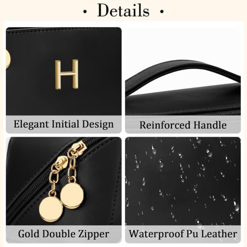 Initial Makeup Bag Personalized Gift for Women Teen Girls - Image 4