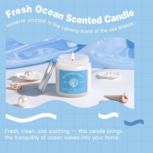Gift Baskets for Women, 9pcs Unique Happy Birthday Gifts for Women, Best Ocean Christmas Gifts Ideas Relaxing Spa Set Blue Inspirational Get Well Box for Her Sister Friend Friendship Mom - Image 6