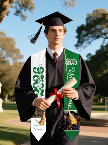 Personalized Graduation Stole Sash Custom Class of 2026 Congratulation Graduation Gifts with Photo - Image 6