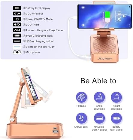 Gifts for Women Girls, Bluetooth Speaker Phone Stand with Charging Function - Image 4
