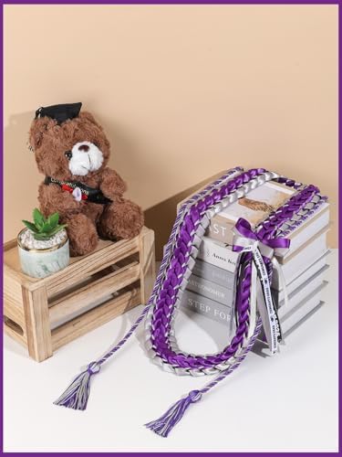 TFTAFAN Graduation Leis and Graduation Honor Cords Class of 2026 Graduation Ribbon Lei Graduation Necklace Braided Necklaces gift for Student Gifts Party Supplies - Image 4
