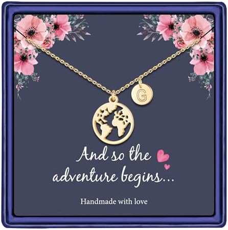 Hidepoo Graduation Gifts for Women - 14K-Gold-Plated Graduation Necklace by HIDEPOO