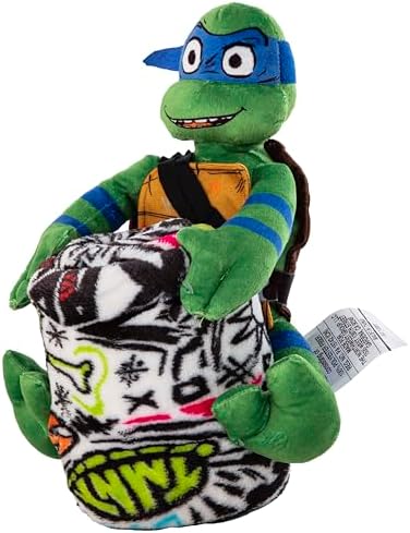 Northwest Teenage Mutant Ninja Turtles Character Hugger Pillow & Silk Touch Throw Blanket Set, 40" x 50", Sketched Out - Image 4