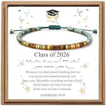 JoycuFF Morse Code Bracelets Christmas Birthday Gifts for Women Her by Joycuff