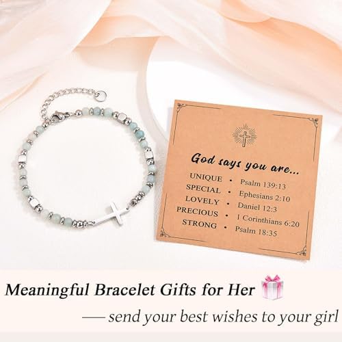 Religious Cross Bracelet for Women Girls, Christian Gifts - Image 2