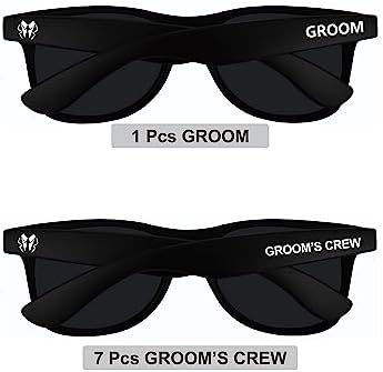 Groomsmen Sunglasses for Men - Wedding Sunglasses for Groomsman Proposal Gifts, Bachelor Party Favors - Image 4