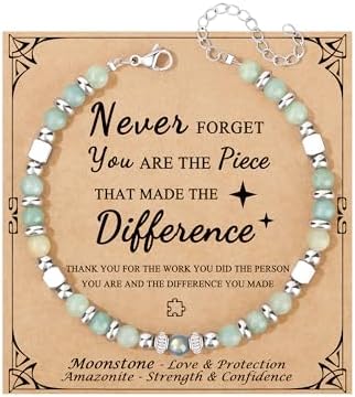 Gifts for Women Moonstone Bracelet, Amazonite Imperial Jasper Bracelets by Joycuff