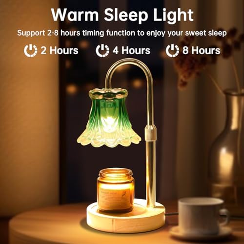GEEZO Fragrance Candle Warmer Lamp，Electric Candle Warmer with Timer & Dimmer，Mom Christmas Birthday Gifts for Women, House Warming Gifts New Home Bedroom Decor - Image 3