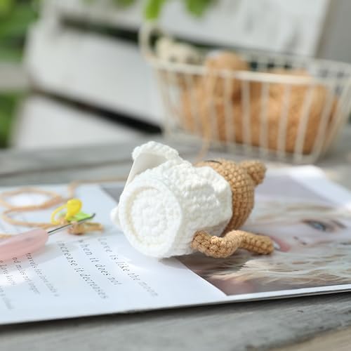 Positive Crochet Animals Cat – “You are Pawsome” Valentines Day Crochet Gift for Her Teens Women Adults Mom, Emotional Support Animal, Teacher Appreciation, Birthday Gift, Desk & Home Decor - Image 4