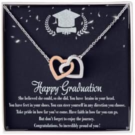 VIRAGIL 2023 Graduation Gifts for Her, Class of 2024 Love Knot Sterling Silver Pendant Necklace Senior College Graduation Jewelry Gifts for Girl Daughter by VIRAGIL