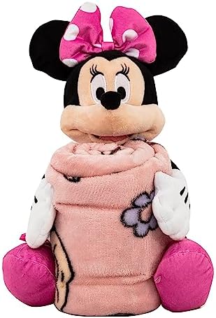 Northwest Minnie Mouse Favorite Things Character Hugger Pillow & Silk Touch Throw Blanket Set, 40" x 50" - Image 2