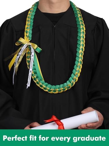 TFTAFAN Graduation Ribbon Lei Graduation Leis Necklace Class of 2026 Graduation Necklace Braided Necklace Graduation Gift Party Accessories for Women and Men - Image 5