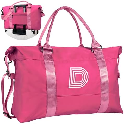 Gift for Her, Initial Travel Duffel Bag, Sports Bag by Vogewood