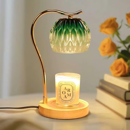 GEEZO Fragrance Candle Warmer Lamp，Electric Candle Warmer with Timer & Dimmer，Mom Christmas Birthday Gifts for Women, House Warming Gifts New Home Bedroom Decor by GEEZO