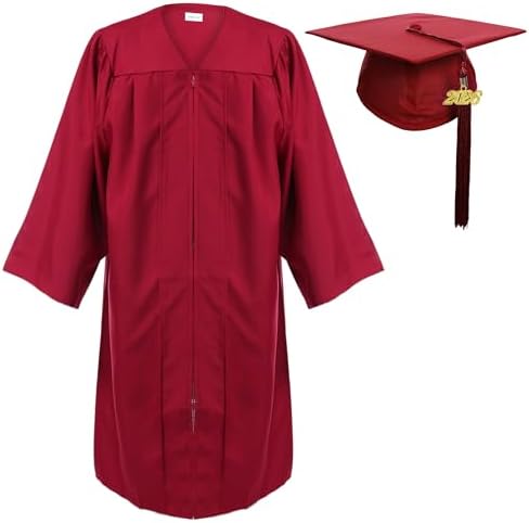 Newrara Graduation Gown Cap Tassel Set by NEWRARA
