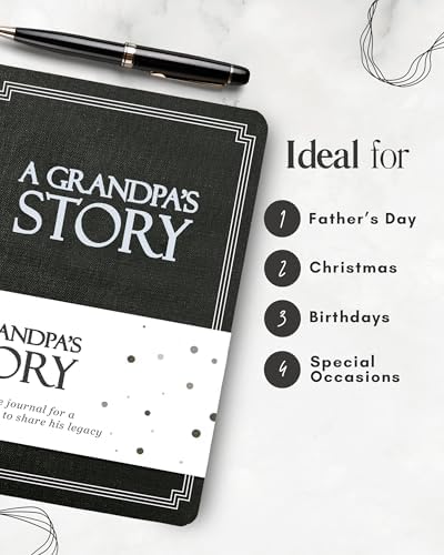 Grandpa's Life Story Journal (Hardcover): A Meaningful Keepsake for Grandpa to Share His Journey & Memories, Book Includes 250+ Prompt Questions, Sentimental Gift for Father's Day, Birthday, Christmas - Image 5