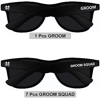 Groomsmen Sunglasses for Men - Wedding Sunglasses for Groomsman Proposal Gifts, Bachelor Party Favors - Image 4