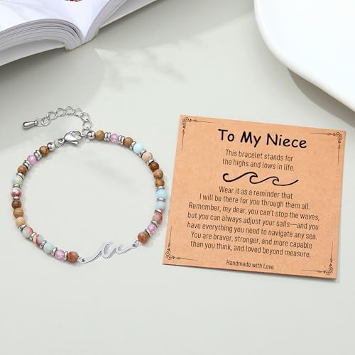 AryaHozel Wave Bracelets for Women, Birthday Gifts for Women, Jewelry Gift for Her Best Friend Sister Mom Daughter - Christmas Valentines Day Easter Graduation Birthday Gifts Ideas - Image 5