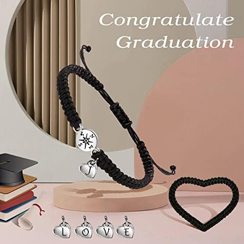 2026 Graduation Gifts, Graduation Gift for Her High School College Graduation Gifts for Teen Girls 5th 8th Grade Masters Degree Grads Initial Bracelets for Women Letter A-Z Charm Bracelet Daughter Niece Granddaughter Girlfriend Jewelry - Image 4