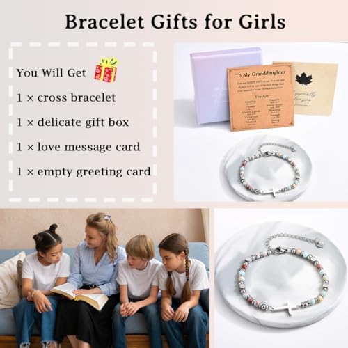 Christian Gifts for Women Girls, Religious Cross Bracelet - Image 4
