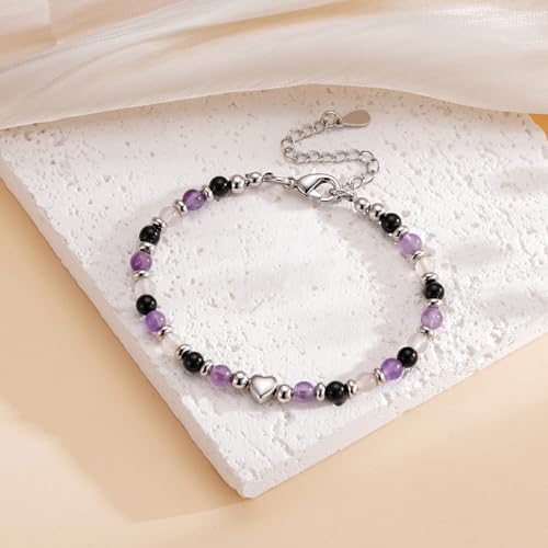 2026 Graduation Gift for Her, Graduation Bracelet Natural Stone Beads Bracelets Middle High School College 5th 8th Grade Grad Jewelry Gifts for Women Girls - Image 2