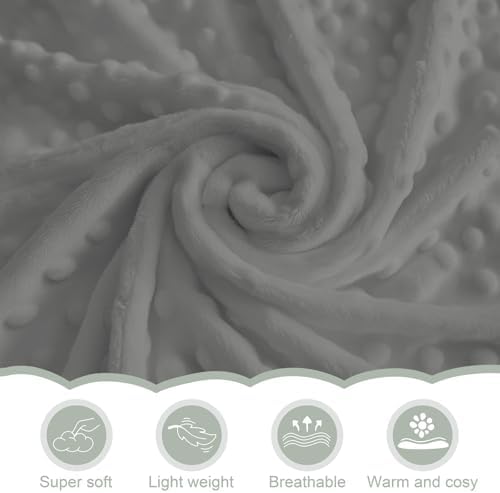 Retro Gray Fishing Gear Baby Blankets for Girl Boy Trout Fishes Soft Mink Dotted Backing Double Layer Swaddle Receiving Blanket Outdoor Fishing Lovers Gift Bed Throws for Newborn Toddler Crib 30x40 - Image 7