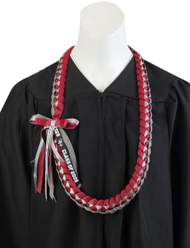 TFTAFAN Graduation Ribbon Lei Graduation Leis Necklace Class of 2026 Graduation Necklace Braided Necklace Graduation Gift Party Accessories for Women and Men - Image 6