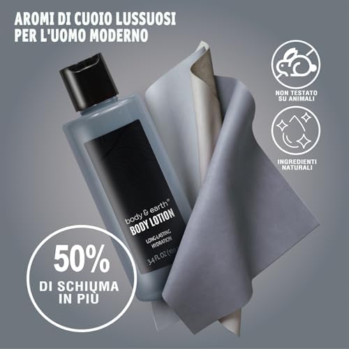 Body & Earth 8pc Leather Gifts for Men Spa Gifts Bath Sets for Man - Image 4