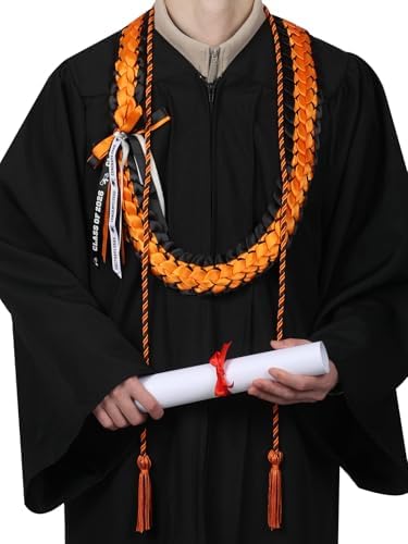 TFTAFAN Graduation Leis and Graduation Honor Cords Class of 2026 Graduation Ribbon Lei Graduation Necklace Braided Necklaces gift for Student Gifts Party Supplies - Image 3