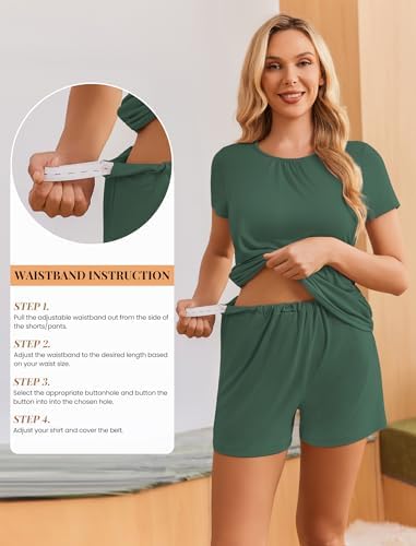 Ekouaer Maternity Nursing Pajamas Set 3 Piece Postpartum Breastfeeding Pjs - Image 4