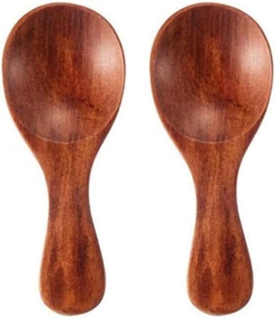 Wooden Spoons Set, Mini Seasoning, Sugar, Salt, Honey, Jam, Coffee, Ice Cream, Mustard, Tea Spoons, Cooking Utensils