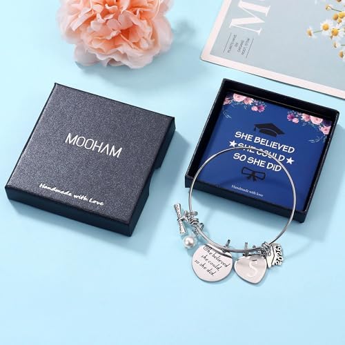 M MOOHAM Graduation Gifts for Women Her 2026, Class of 2026 High School College Graduation Gifts Inspirational Graduation Bracelet - Image 5