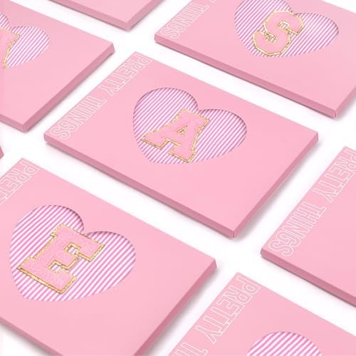 mibasies 2 PCS Initial Makeup Bags for Women: - Birthday Gifts for Teen Girls 11 12 13 14 15 16 Years Old - Preppy Trendy Stuff - Cosmetic Bag for Travel Toiletry - Pink M - Image 6