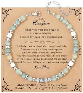 Gifts for Women Moonstone Bracelet, Amazonite Imperial Jasper Bracelets by Joycuff