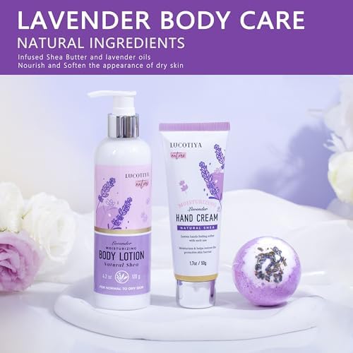 Gifts for Women, Lavender Spa Bath and Body Gift Set - Image 4