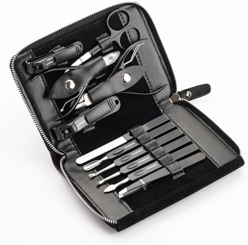 FAMILIFE Stainless Steel Manicure Set 11-in-1 Professional Nail Clipper Kit - Image 6
