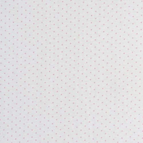 SheetWorld Fitted 100% Cotton Jersey Moses Basket Sheet 13 x 27, Pink Pindot, Made in USA - Image 2