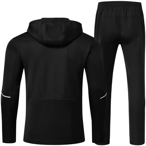 BGOWATU Men's Tracksuits Set Full Zip Jacket Hoodie Sweatsuit Running Sport Pants Outfits for Men with Zipper Pockets - Image 2