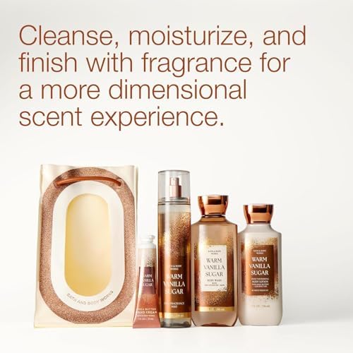 Bath & Body Works Warm Vanilla Sugar Gift Set, Sweet Vanilla, 1 Pack - Image 5