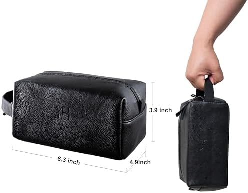 Yard House Mens Luxury Bath and Body Gift Set For Him - Skin Care Kit in Eucalyptus and Mint - Fathers Day Birthday Christmas Gifts Ideas For Men - 7Pcs Set w. Full Size Items in Leather Toiletry Bag - Image 6