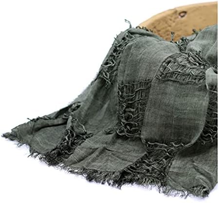 Honra Orraphtstu Newborn Photography Props Baby Photo Posing Wraps Girls Boys Photoshoots Blanket Vintage Fringed Texture Layers (Green) - Image 2