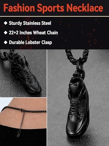 FaithHeart Sports Necklace for Men Women, Stainless Steel Gold Plated 3D Football/Soccer/Basketball/Volleyball Pendant Jewelry with Delicate Gift Packaging - Image 5