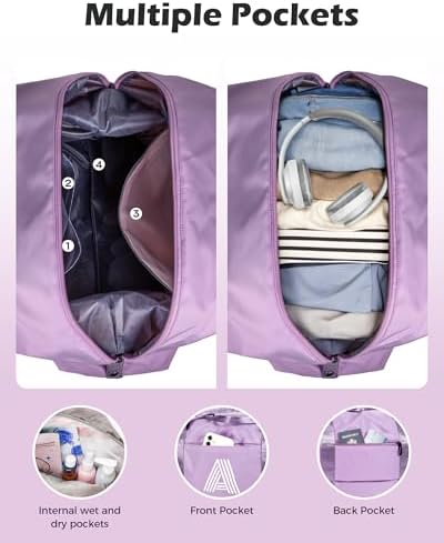 Teen Girl Gifts,Initial Travel Bag, Personalized Weekender Bag - Image 5
