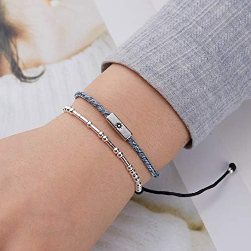 ASELFAD Morse Code Bracelets for Women, Funny Best Friend Birthday Gifts for Women Friendship Bracelets, Inspirational Jewelry, Teen Girl Gifts Trendy Stuff - Image 4