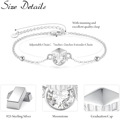 Palpitate Graduation Gifts for Her 2025 Graduation Bracelet Birthday Graduate Jewelry Gifts for Women - Image 3