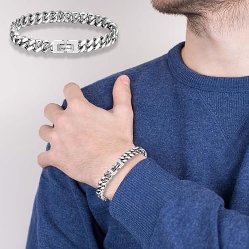 EFVISD Cuban Link Chain Bracelet Gifts for Boys Men Stocking Stuffers - Image 5