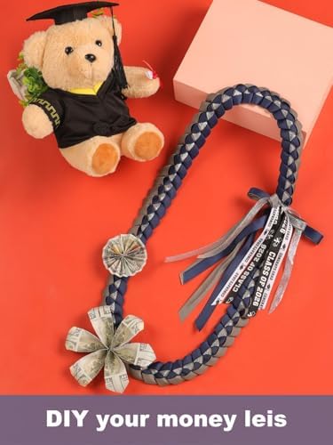 TFTAFAN Graduation Ribbon Lei Graduation Leis Necklace Class of 2026 Graduation Necklace Braided Necklace Graduation Gift Party Accessories for Women and Men - Image 5
