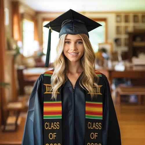 Class of 2026 Graduation Stole,Cute Elegant Honor Sash for Graduation 2026 Unisex Adult Graduates - Image 6